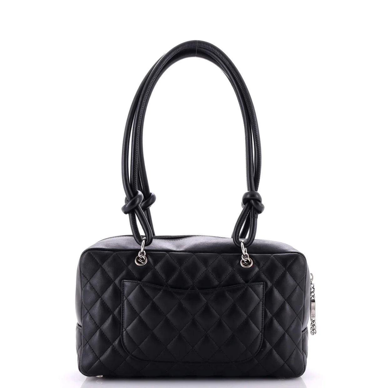 Cambon Bowler Bag Quilted Leather Medium - Deep Luxury
