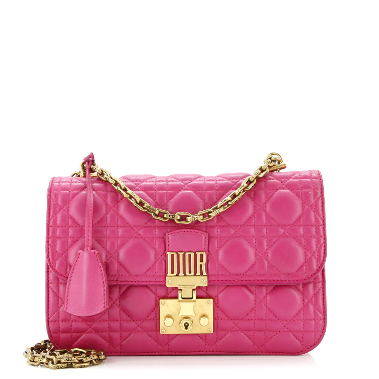 Dioraddict Flap Bag Cannage Quilt Lambskin Medium - Deep Luxury