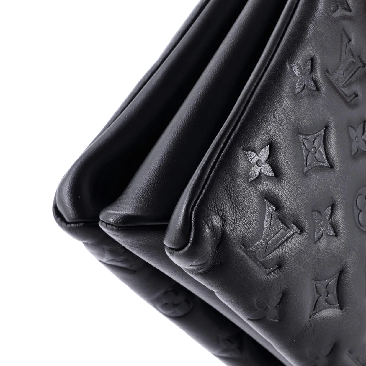 Coussin Bag Monogram Embossed Lambskin MM - Deep Luxury