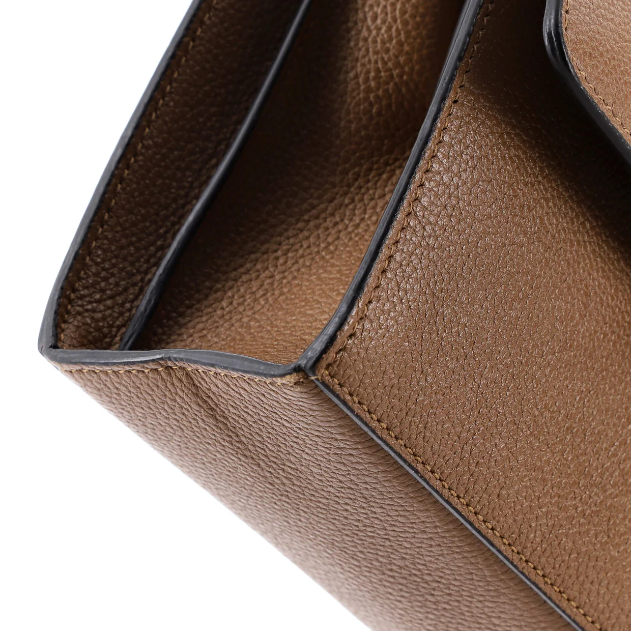 Zumi Flap Shoulder Bag Leather Small - Deep Luxury