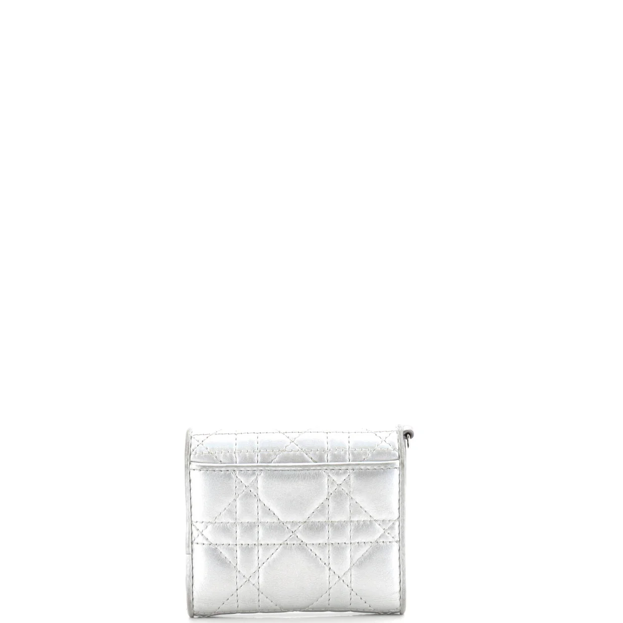 Lady Dior Lotus Wallet Cannage Quilt Lambskin Compact - Deep Luxury