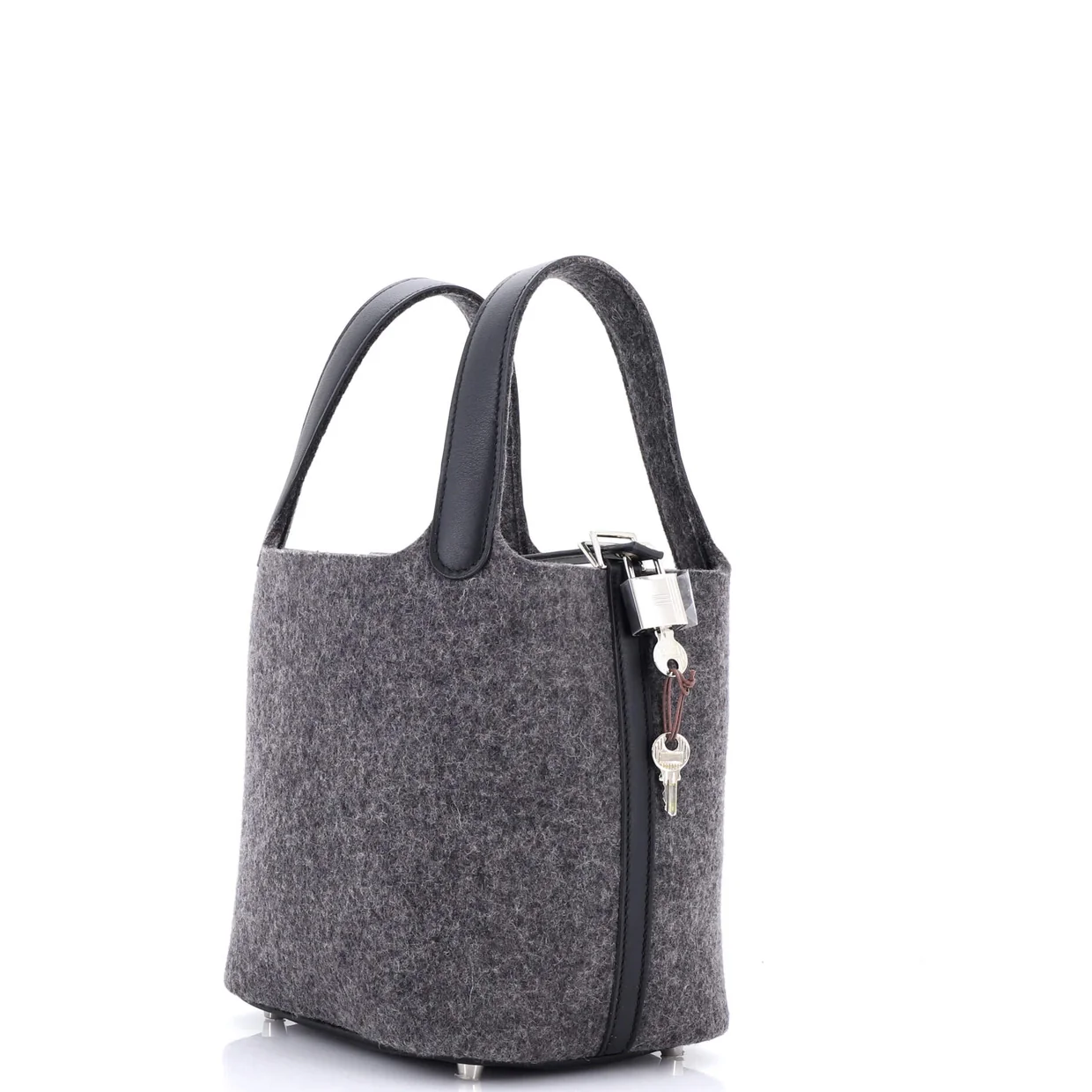 Picotin Lock Bag Felt with Leather PM - Deep Luxury