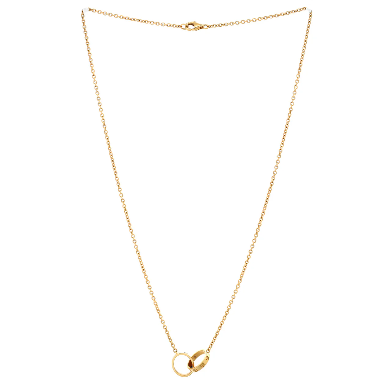 Love Interlocking Necklace 18K Yellow Gold - Deep Luxury