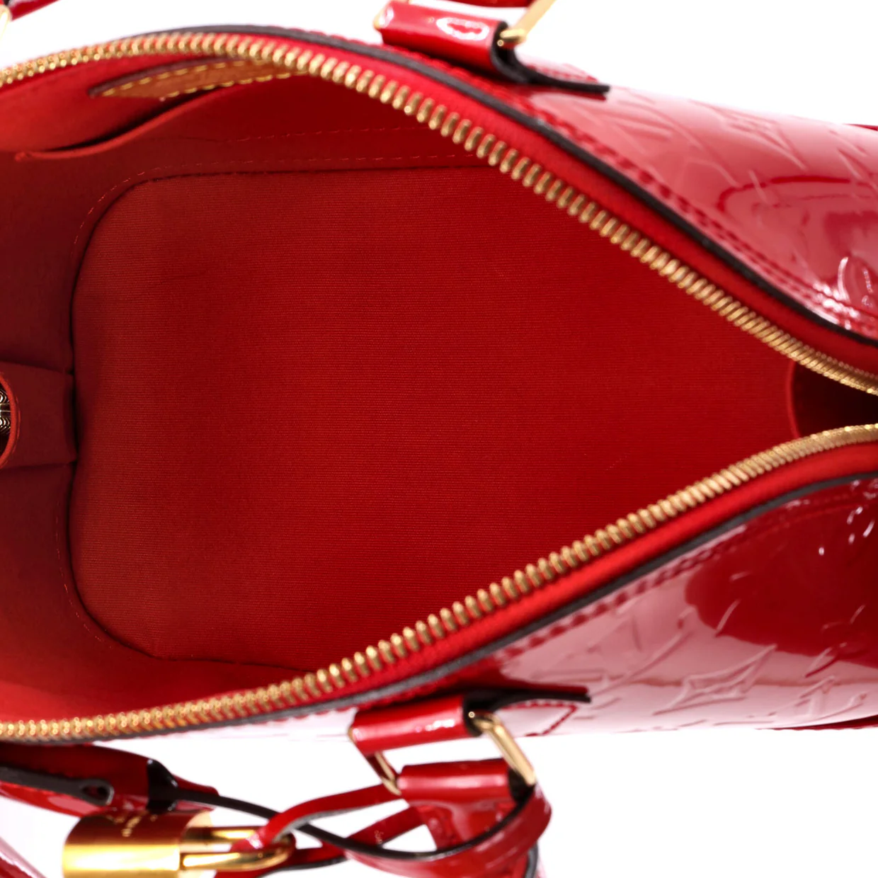 Alma Handbag Monogram Vernis BB - Deep Luxury