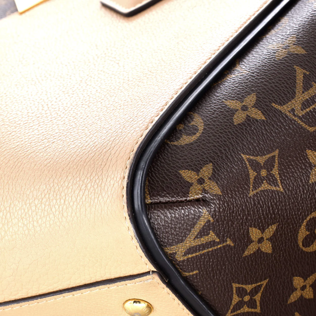 Kimono Handbag Monogram Canvas and Leather MM - Deep Luxury