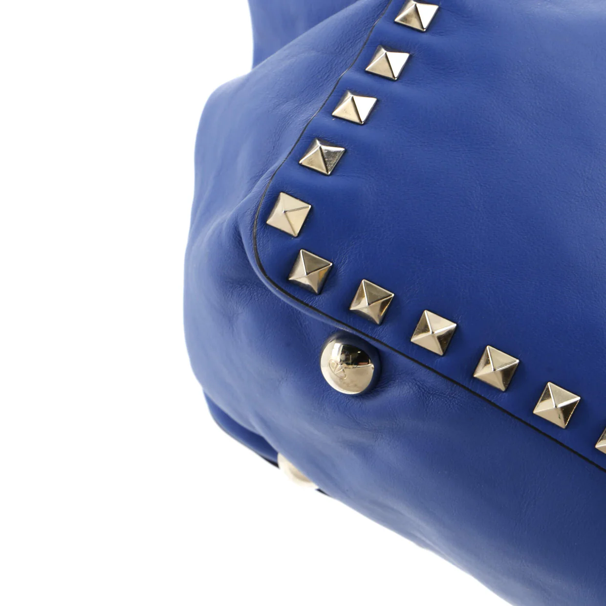 Rockstud Tote Soft Leather Small - Deep Luxury