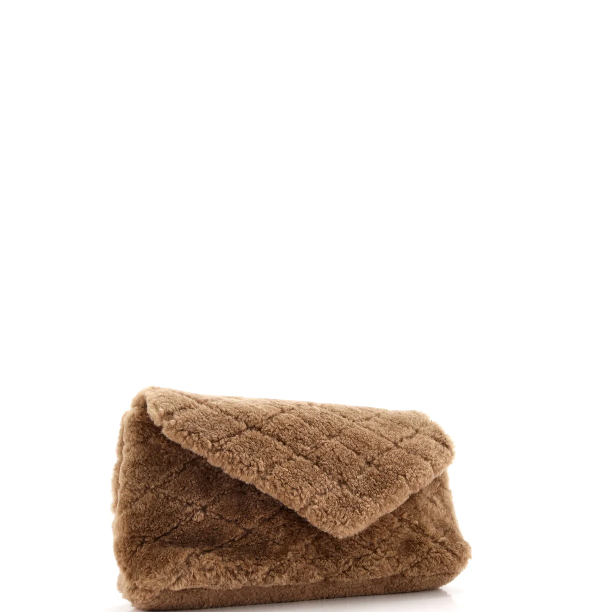 Sade Puffer Envelope Clutch Quilted Shearling Large - Deep Luxury