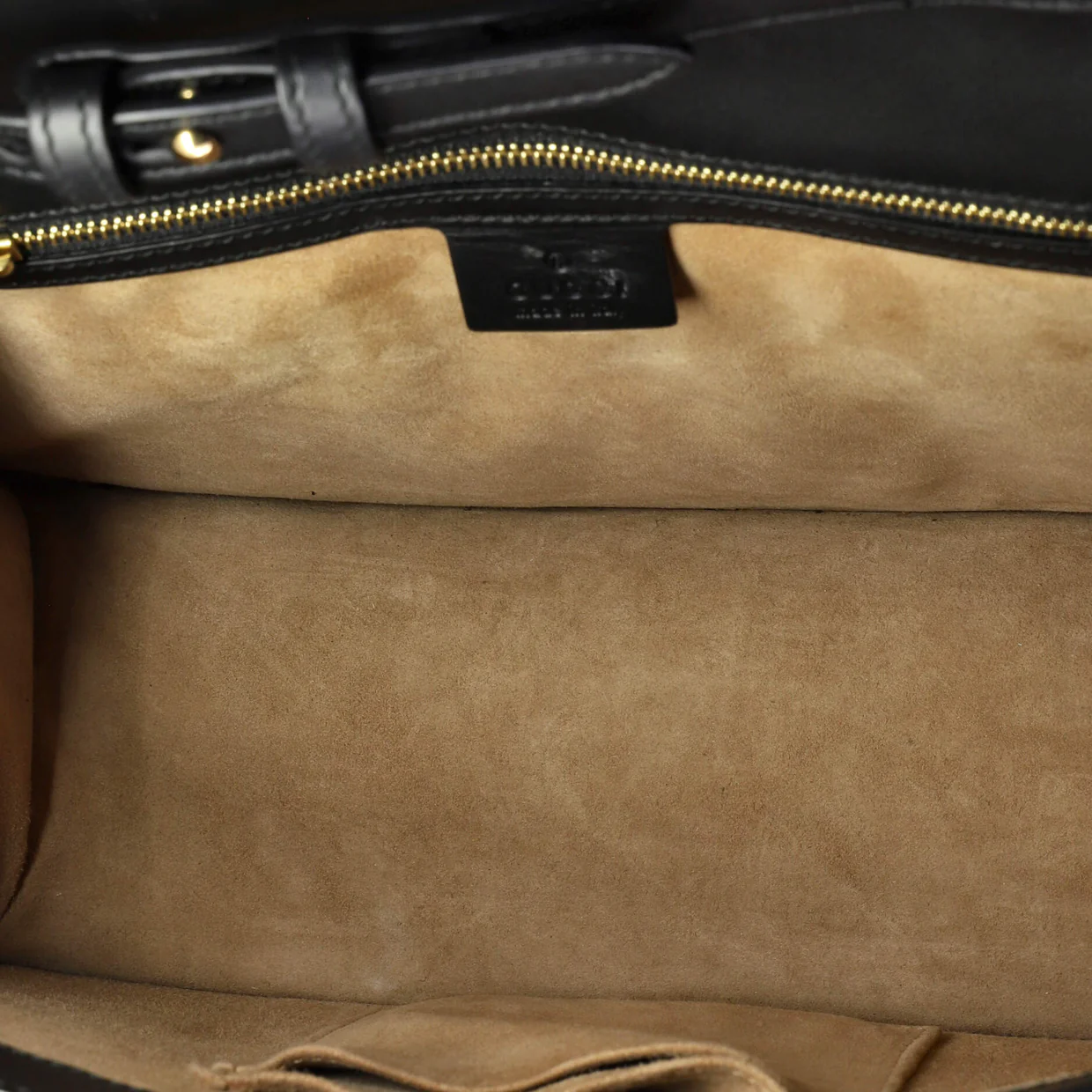 Sylvie Top Handle Bag Guccissima Leather with Applique Medium - Deep Luxury