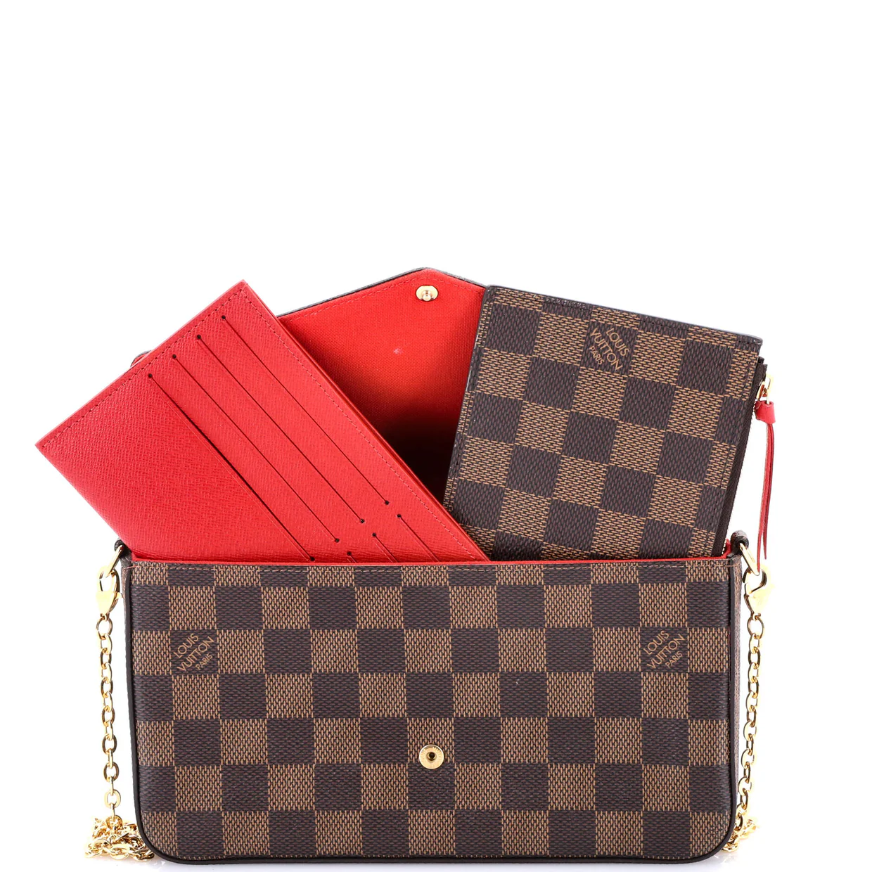 Felicie Pochette Damier - Deep Luxury