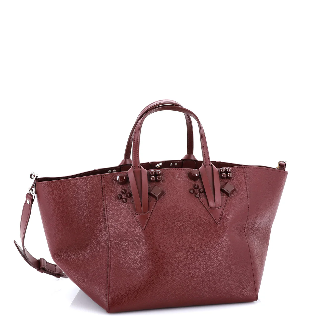 Cabachic Tote Studded Leather Small - Deep Luxury