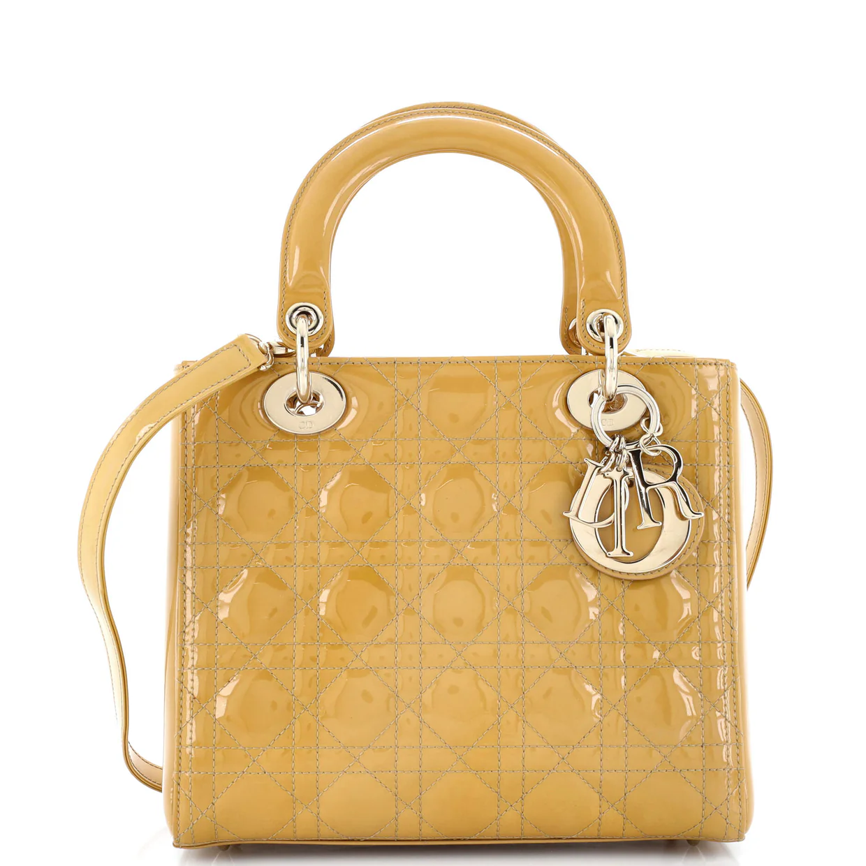 Lady Dior Bag Cannage Quilt Patent Medium - Deep Luxury