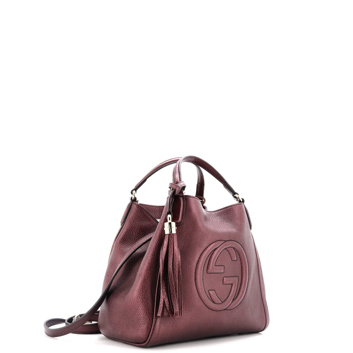 Soho Convertible Shoulder Bag Leather Small - Deep Luxury