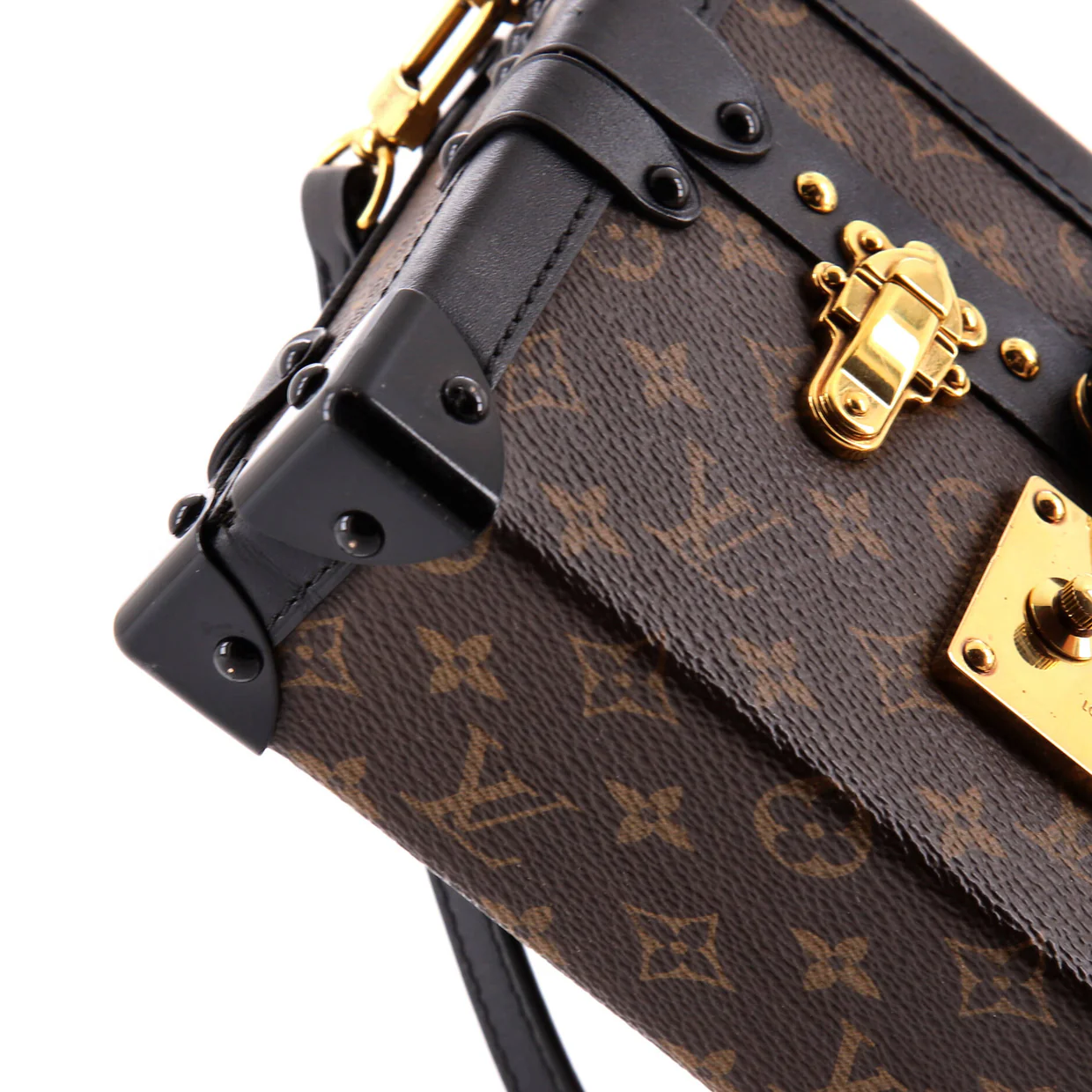 Petite Malle Handbag Monogram Canvas - Deep Luxury