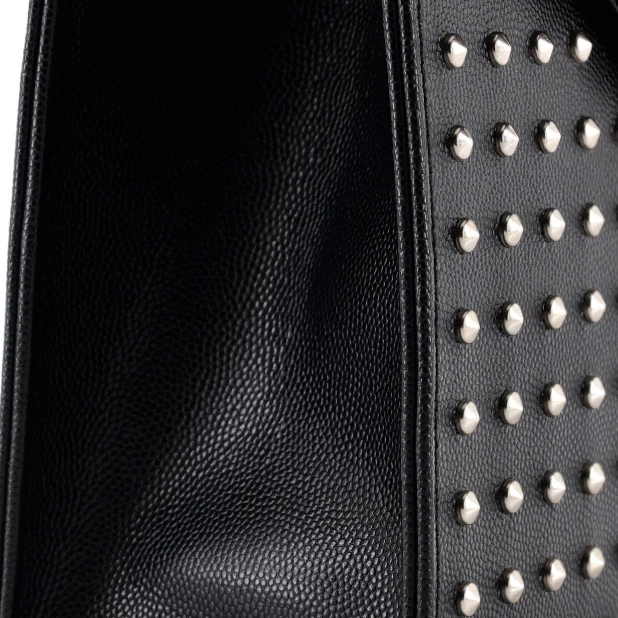 Classic Monogram Envelope Satchel Studded Leather Large - Deep Luxury