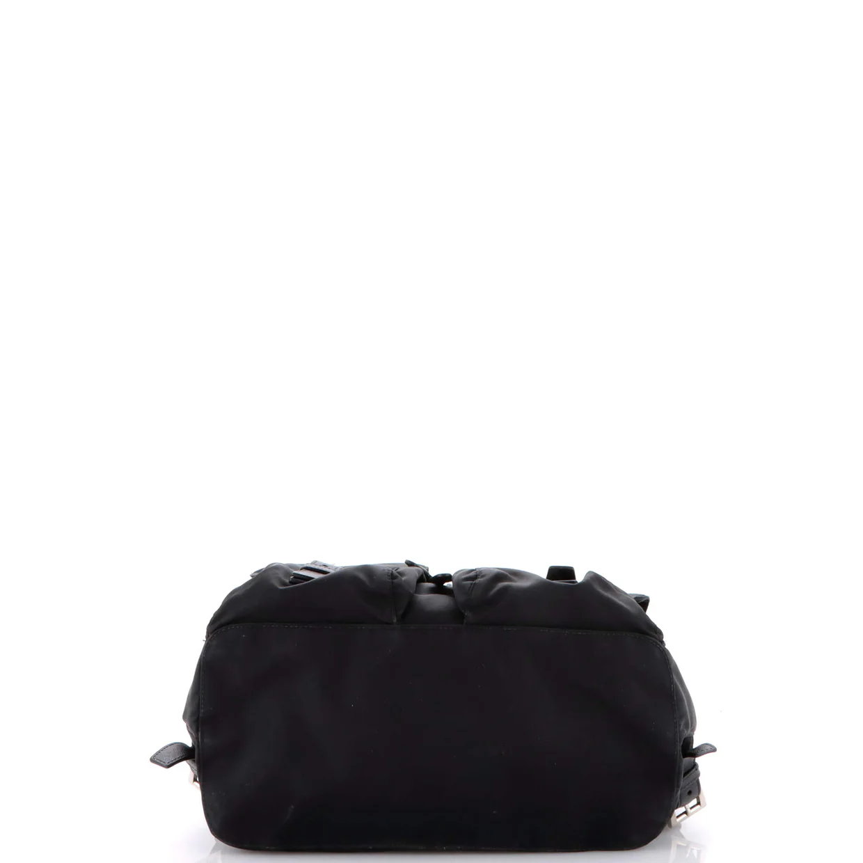 Vela Double Front Pocket Backpack Tessuto with Saffiano Leather Medium - Deep Luxury