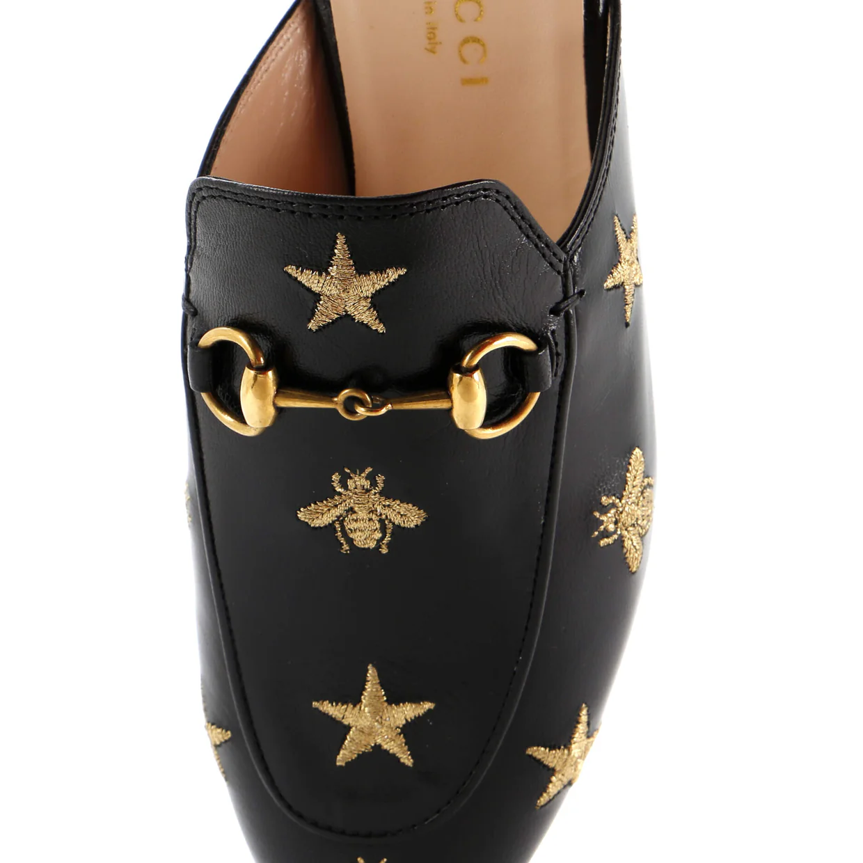 Women's Princetown Mules Embroidered Leather - Deep Luxury