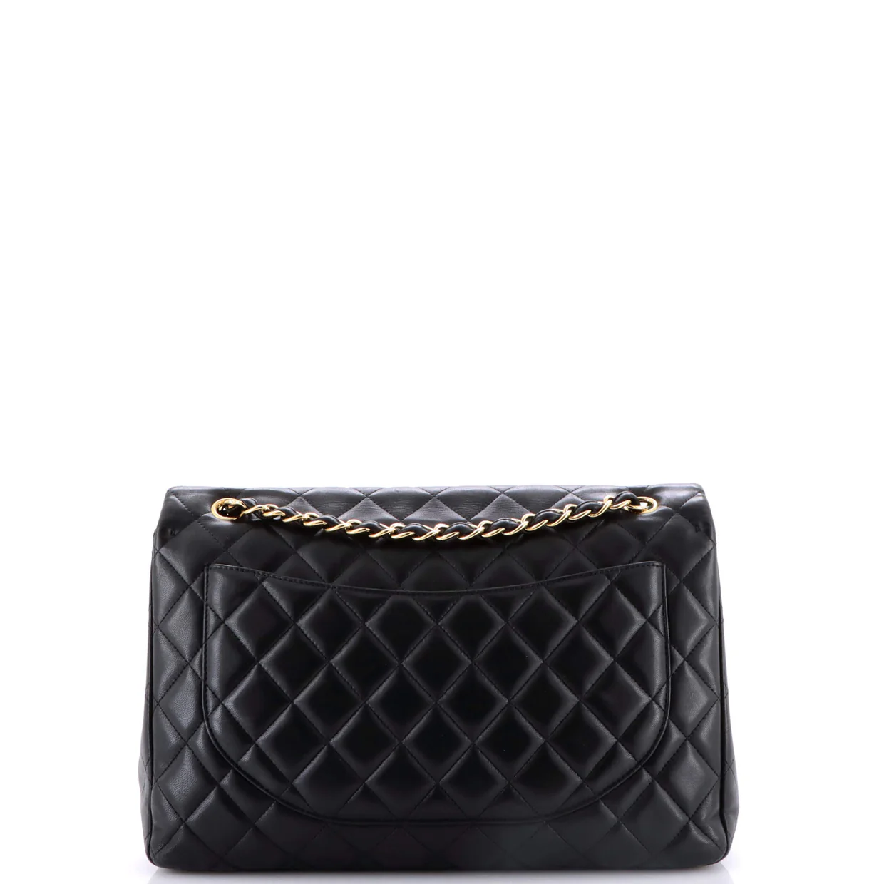 Classic Double Flap Bag Quilted Lambskin Maxi - Deep Luxury