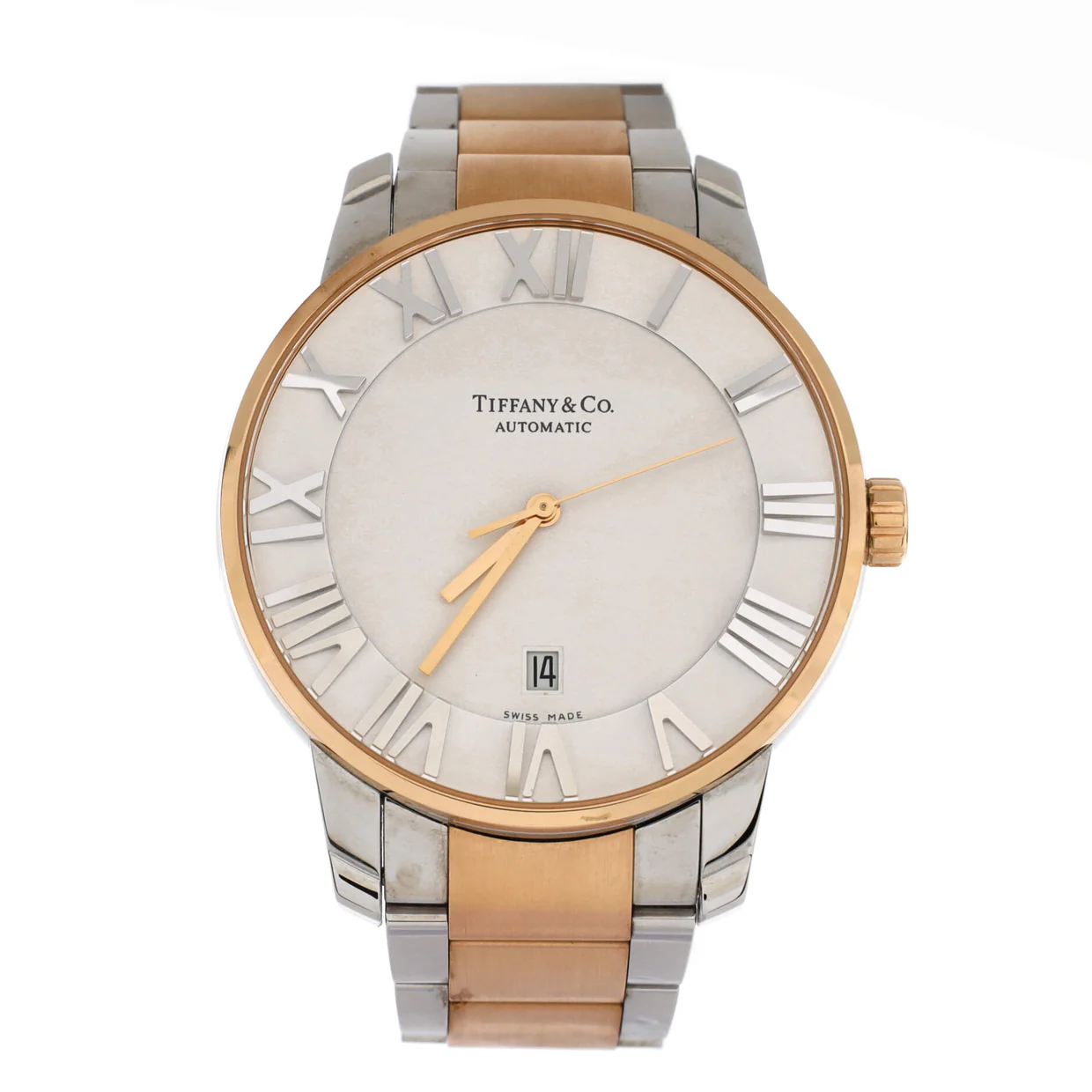 Atlas Dome Automatic Watch Stainless Steel and Rose Gold 42 - Deep Luxury