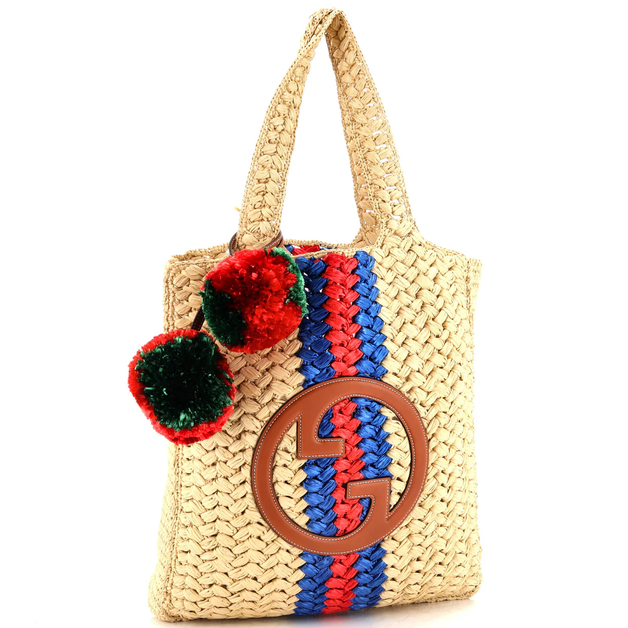 Blondie NM Open Tote Raffia Small - Deep Luxury