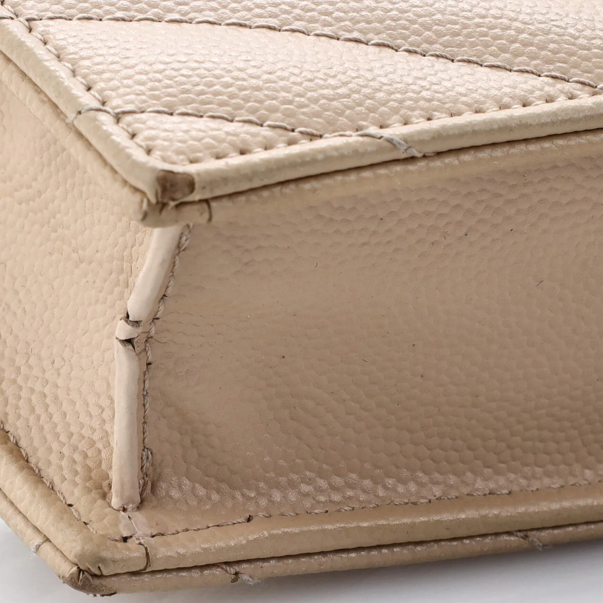 Classic Monogram Wallet on Chain Matelasse Chevron Leather Small - Deep Luxury