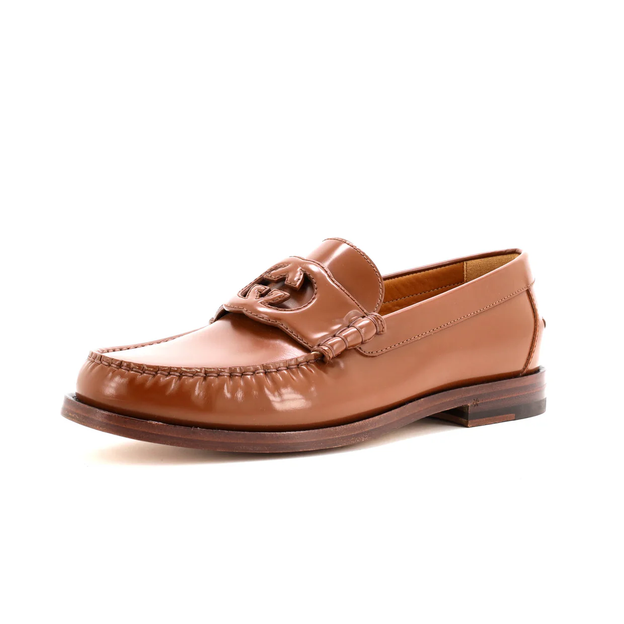 Men's Interlocking G Cutout Loafers Leather - Deep Luxury