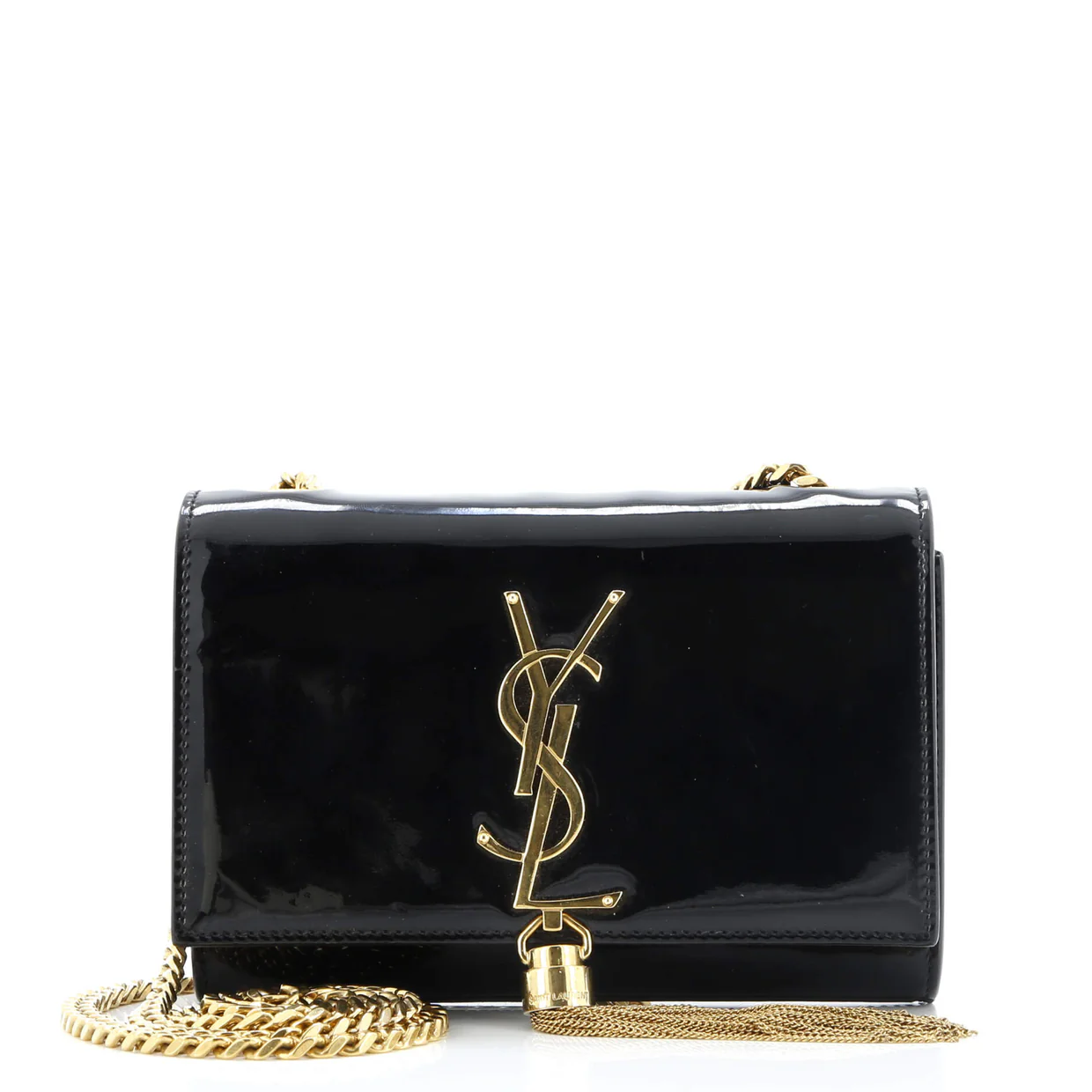 Classic Monogram Tassel Crossbody Bag Patent Small - Deep Luxury