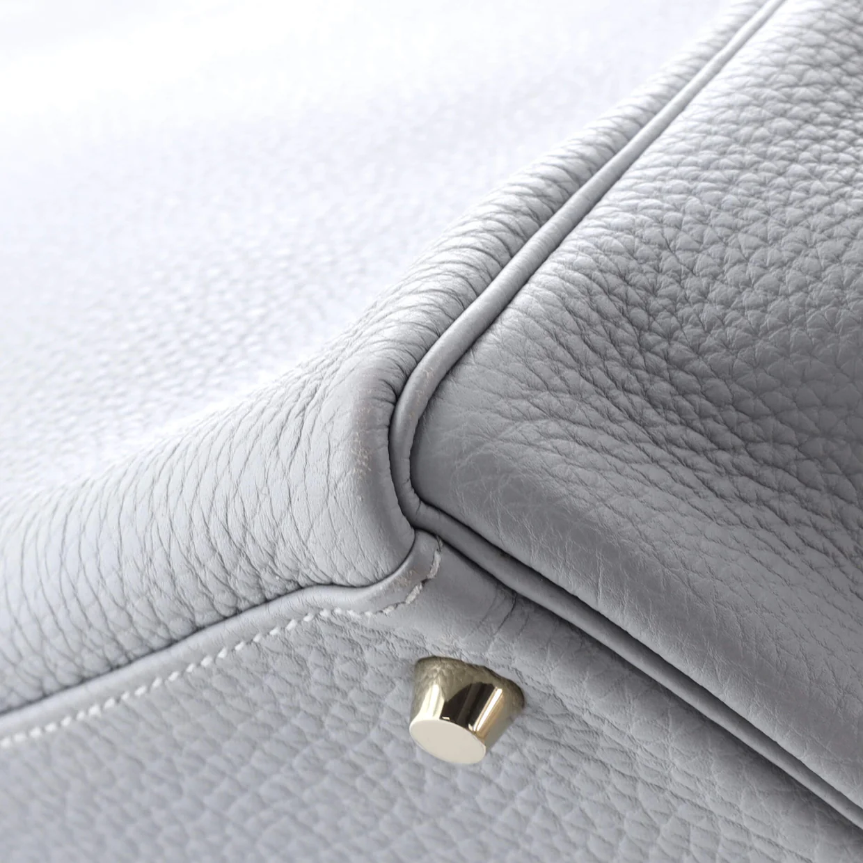 Kelly Handbag Bleu Glacier Togo with Gold Hardware 32 - Deep Luxury