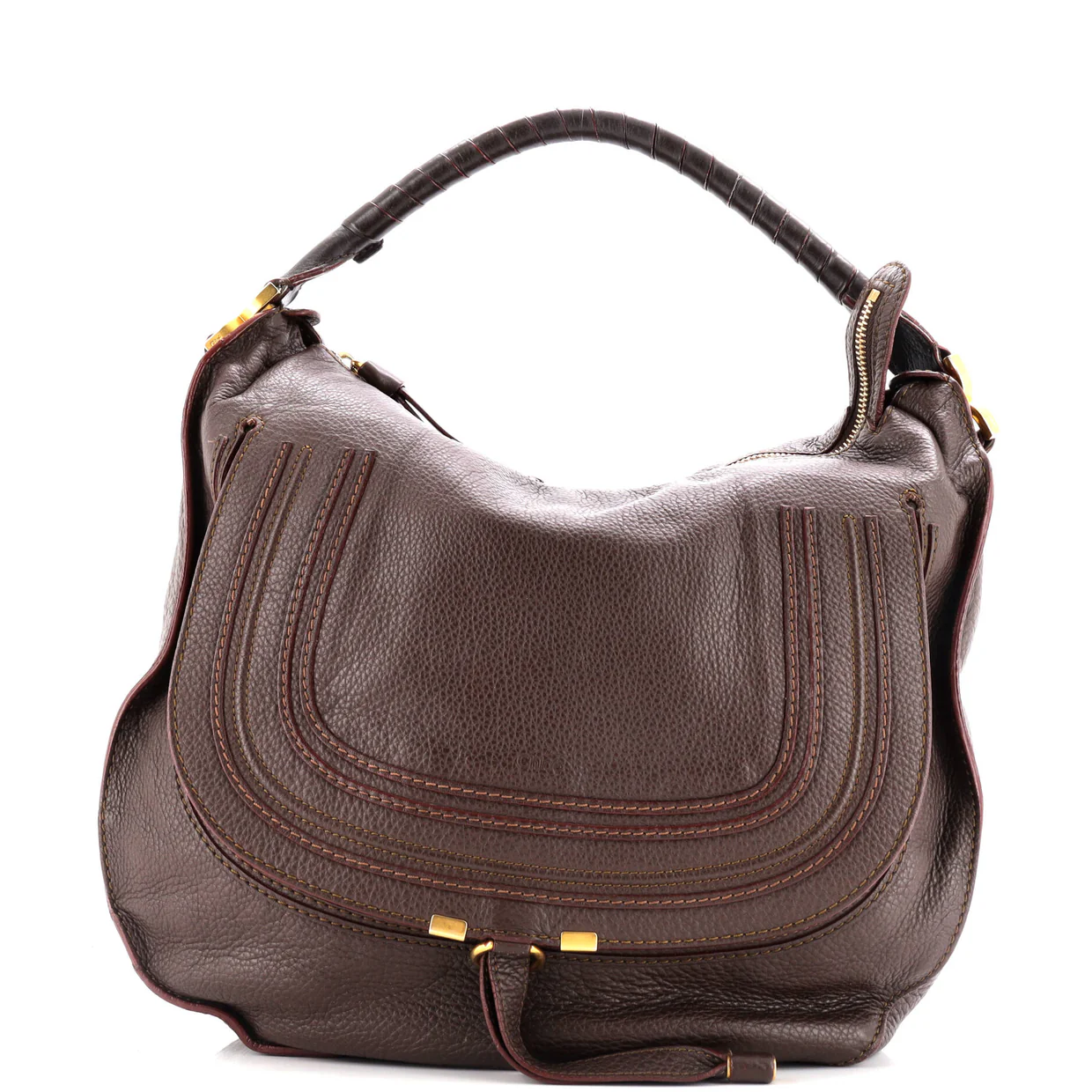 Marcie Hobo Leather Large - Deep Luxury