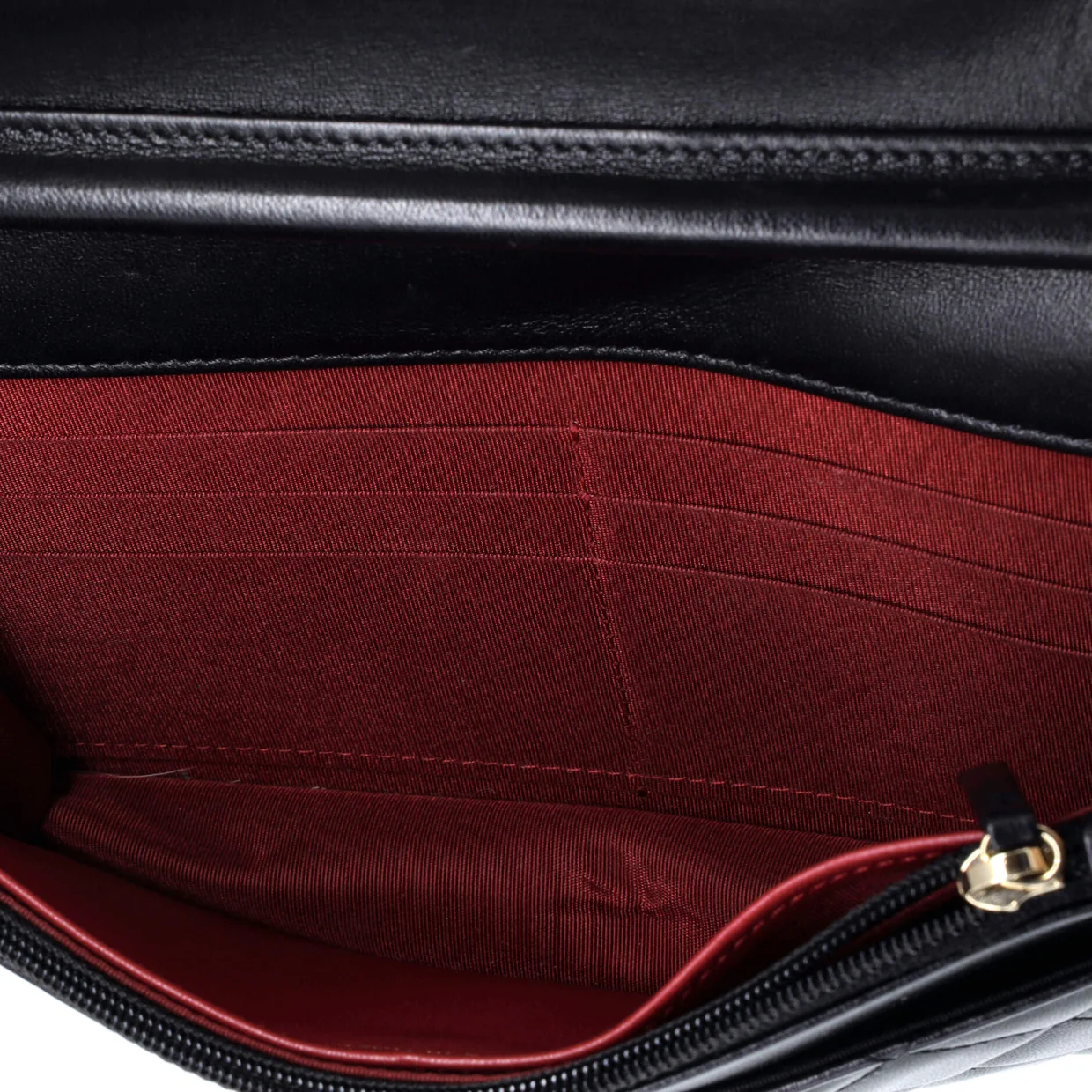 Pearl Crown Wallet on Chain Quilted Lambskin - Deep Luxury