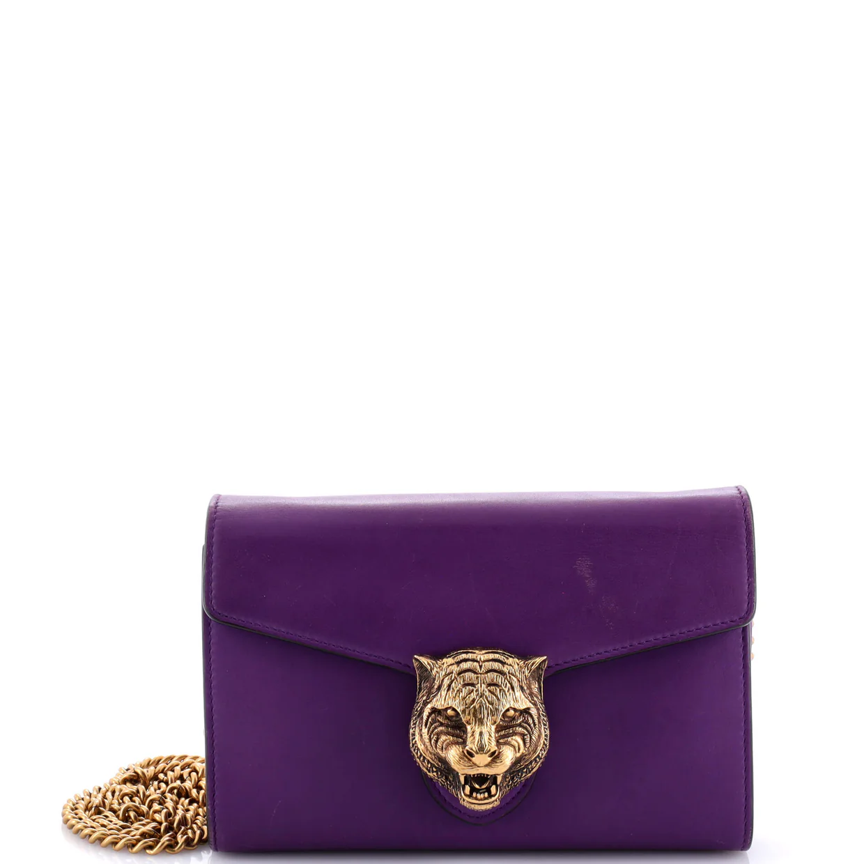 Animalier Chain Wallet Leather - Deep Luxury
