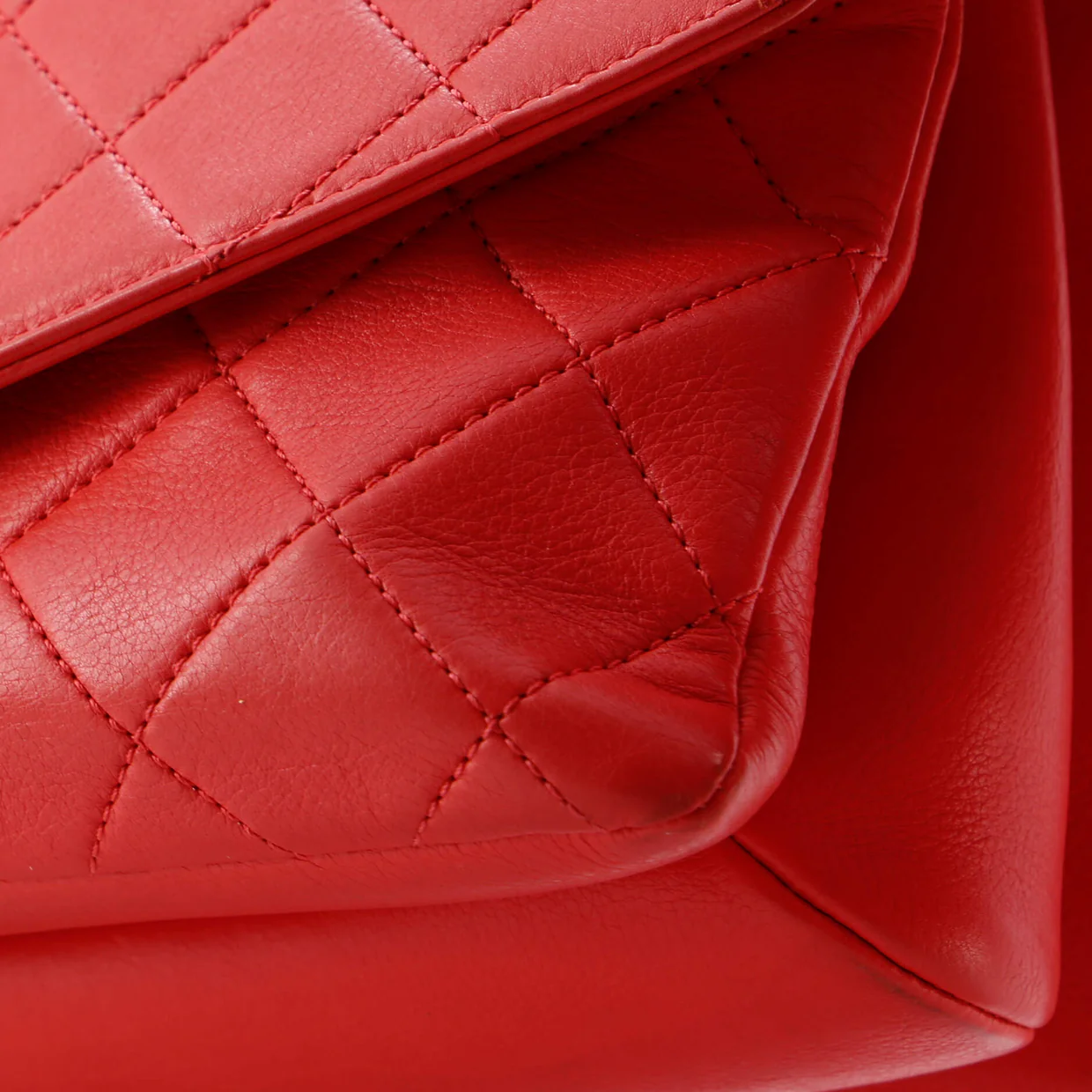 Gold Top Handle Bag Quilted Lambskin Medium - Deep Luxury