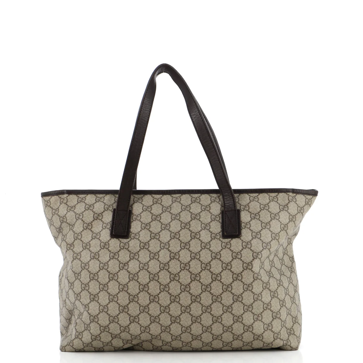 Plus Tote GG Coated Canvas with Leather Large - Deep Luxury