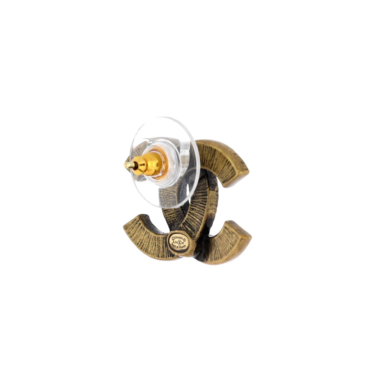 CC Stud Earrings Metal Small - Deep Luxury