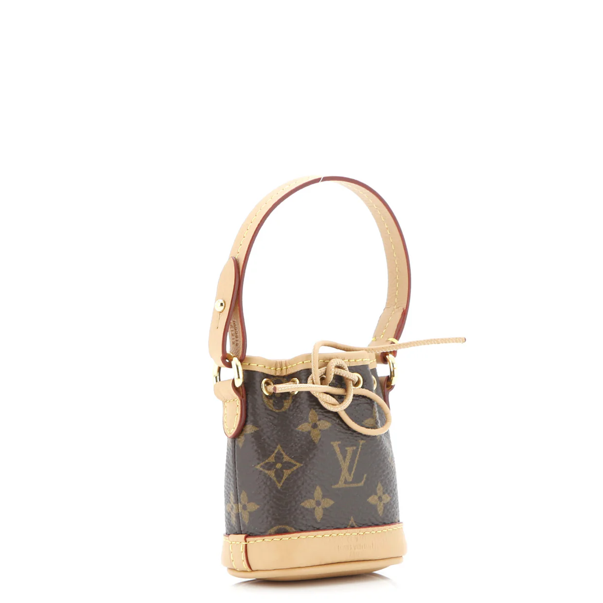 Micro Noe Bag Charm Monogram Canvas - Deep Luxury
