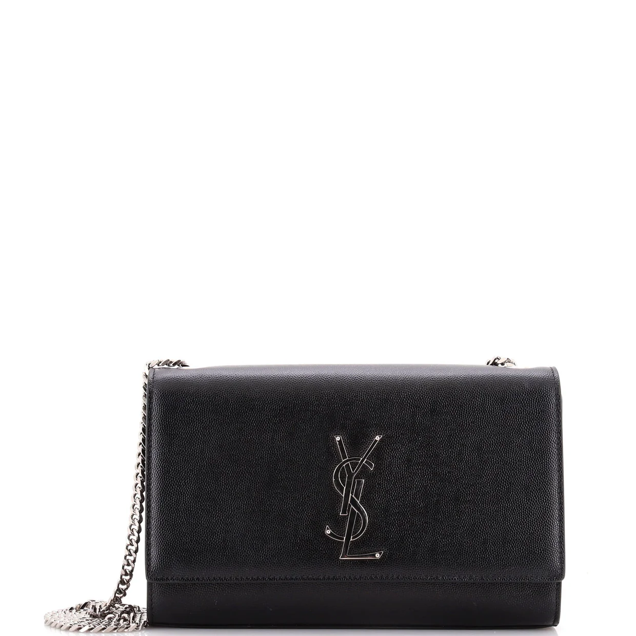 Classic Monogram Crossbody Bag Grainy Leather Medium - Deep Luxury