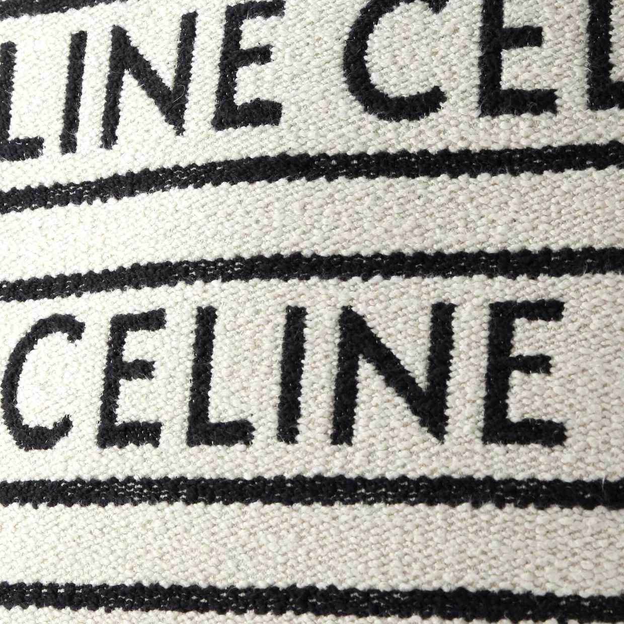 Vertical Cabas Tote Logo All Over Textile Small - Deep Luxury