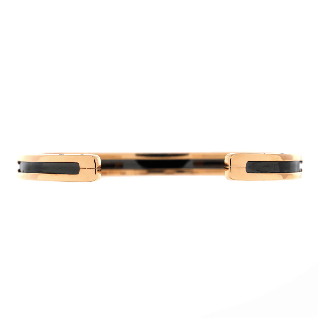 B.Zero1 Cuff Bracelet 18K Rose Gold and Ceramic - Deep Luxury