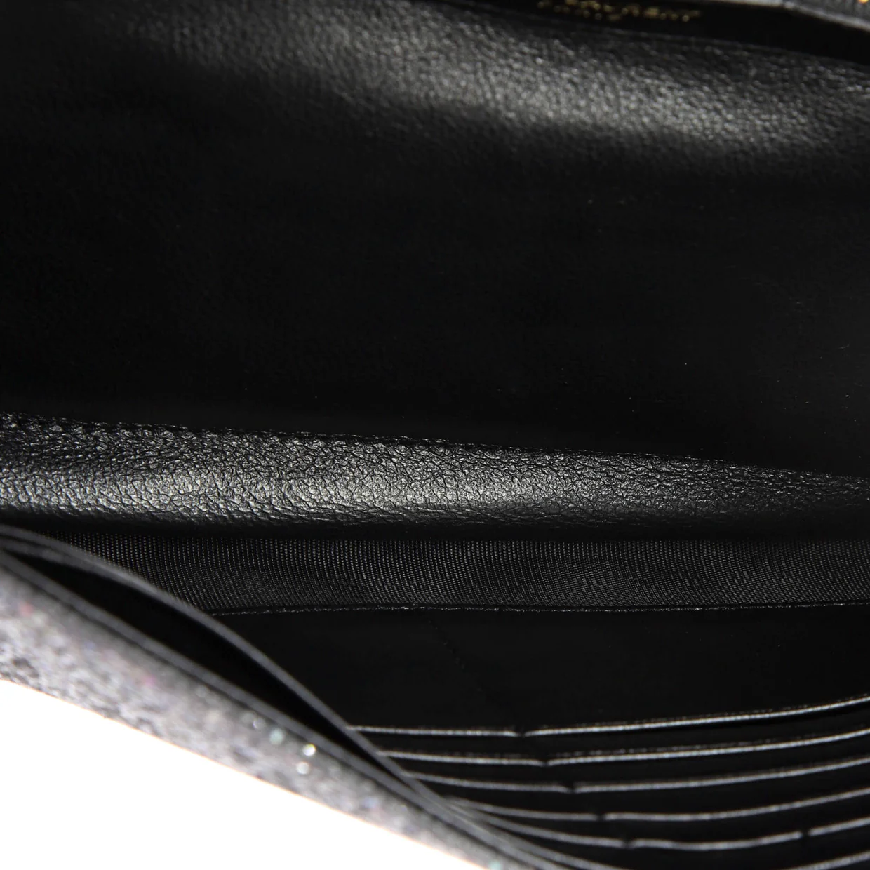 Classic Monogram Wallet on Chain Glitter - Deep Luxury