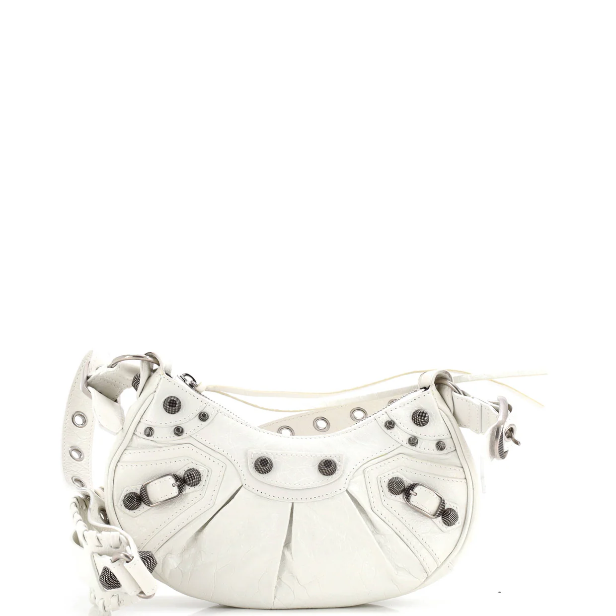 Le Cagole Giant Studs Shoulder Bag Leather XS - Deep Luxury