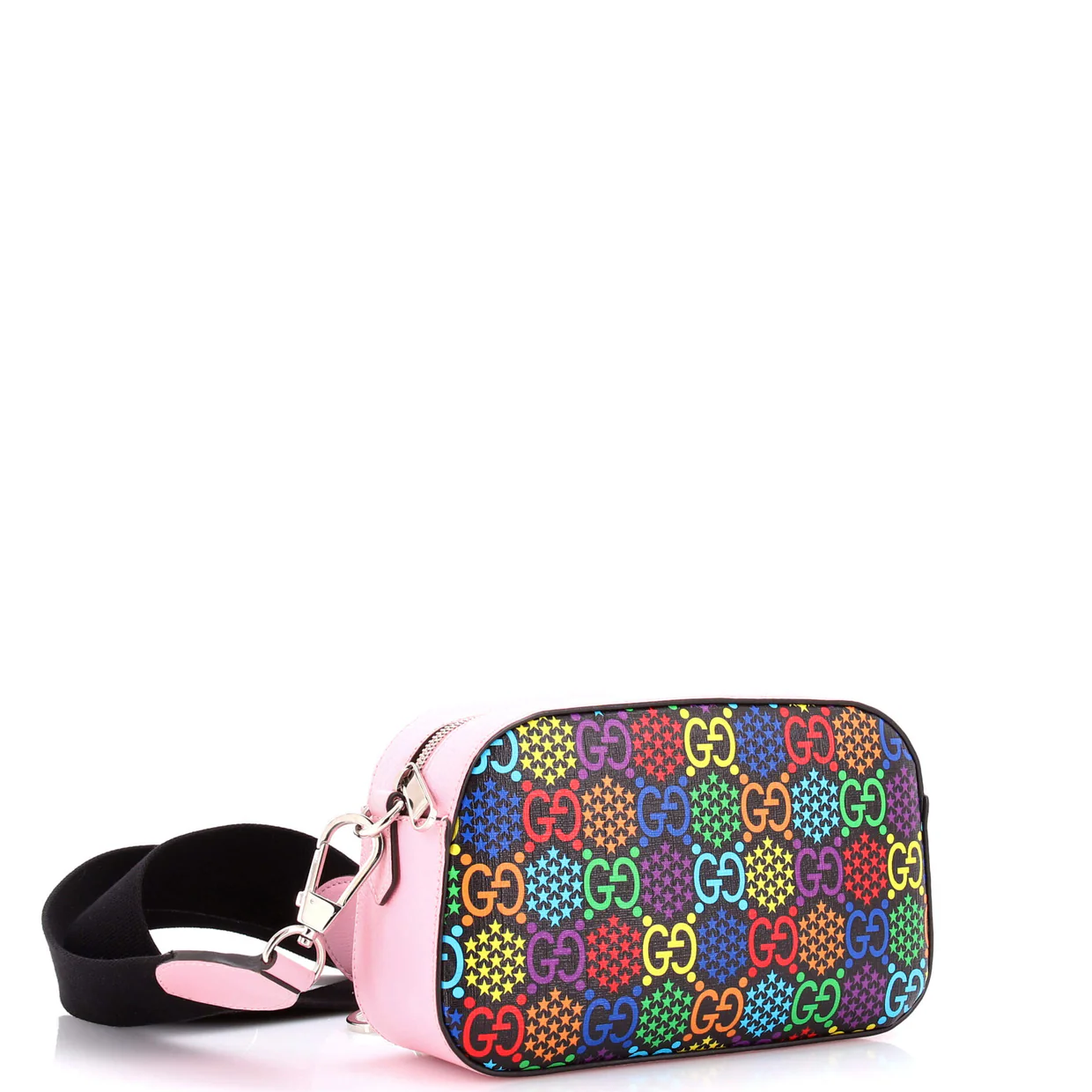Camera Crossbody Bag Psychedelic Print GG Coated Canvas Small - Deep Luxury