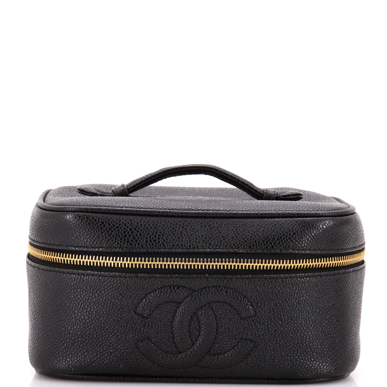Vintage Timeless Cosmetic Case Caviar Medium - Deep Luxury