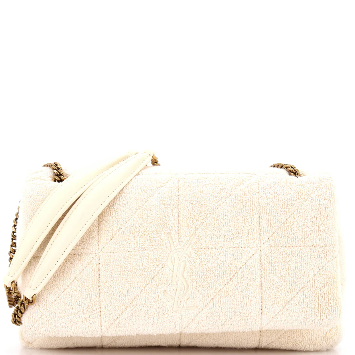 Jamie Baguette Shoulder Bag Quilted Terry Cloth Medium - Deep Luxury