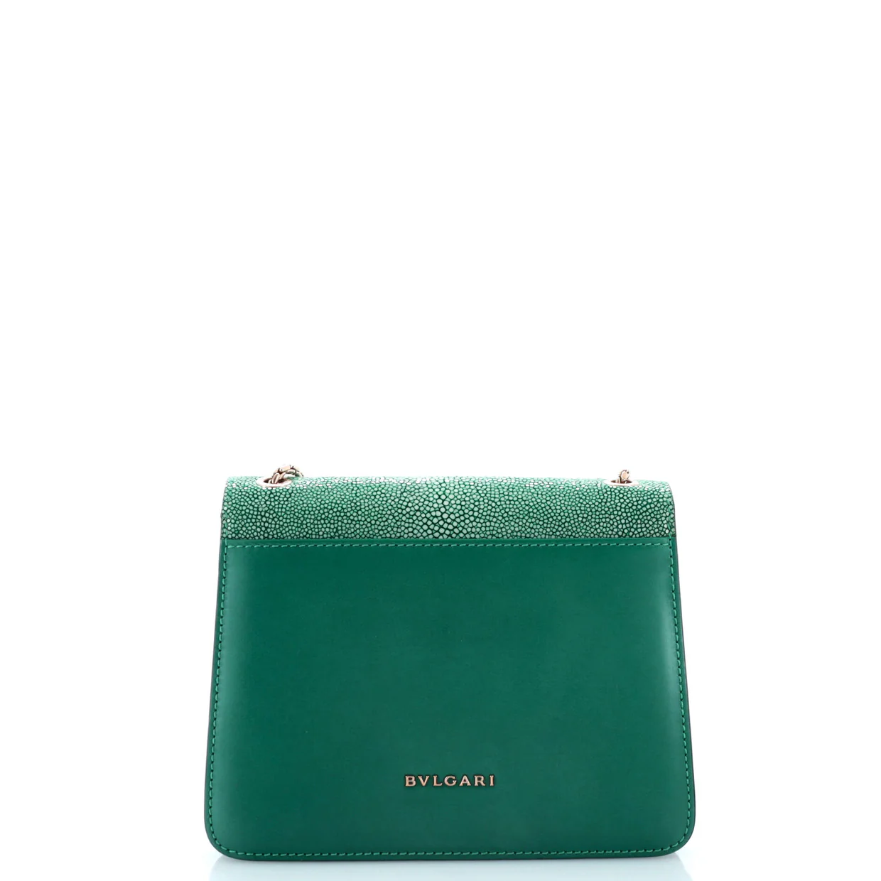 Serpenti Forever Square Shoulder Bag Leather and Stingray Small - Deep Luxury