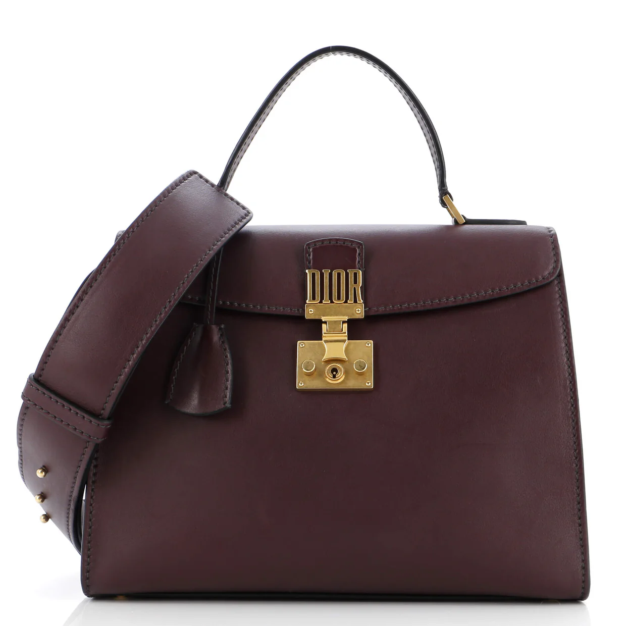 Dioraddict Top Handle Bag Leather Medium - Deep Luxury