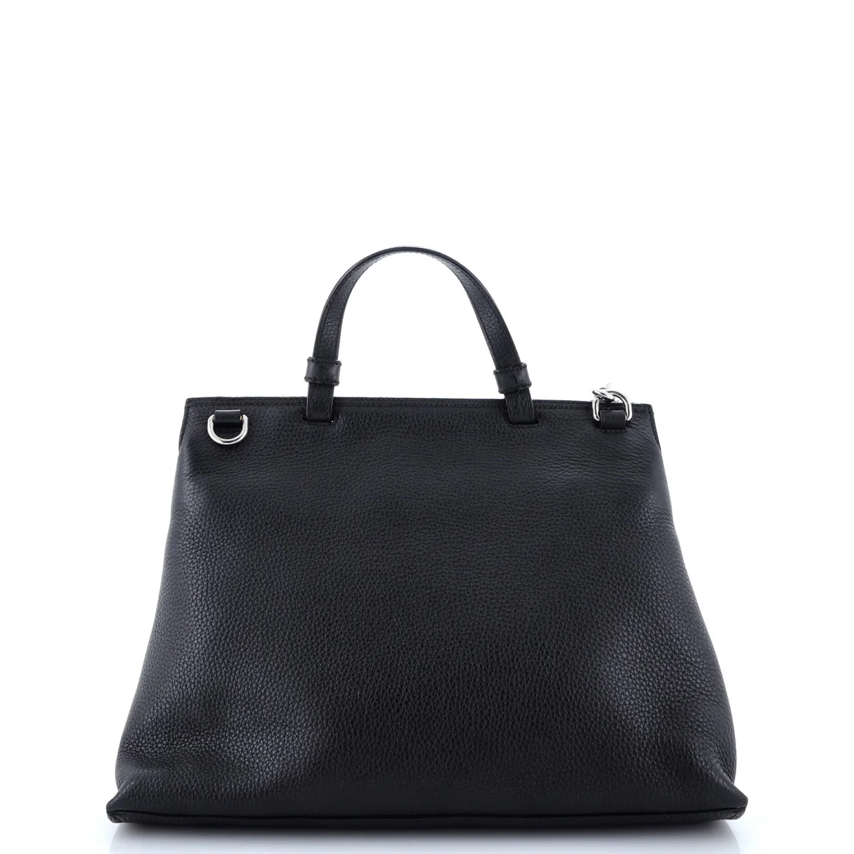 Bamboo Daily Top Handle Bag Leather Medium - Deep Luxury