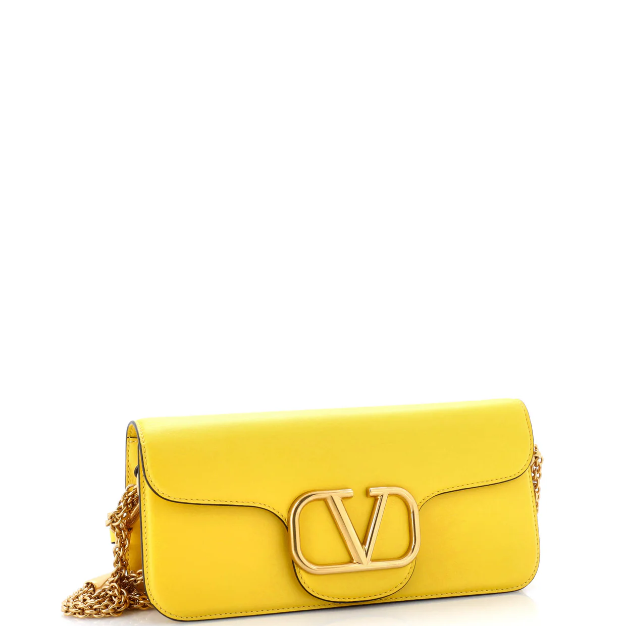 VLogo Loco Flap Shoulder Bag Leather Medium - Deep Luxury