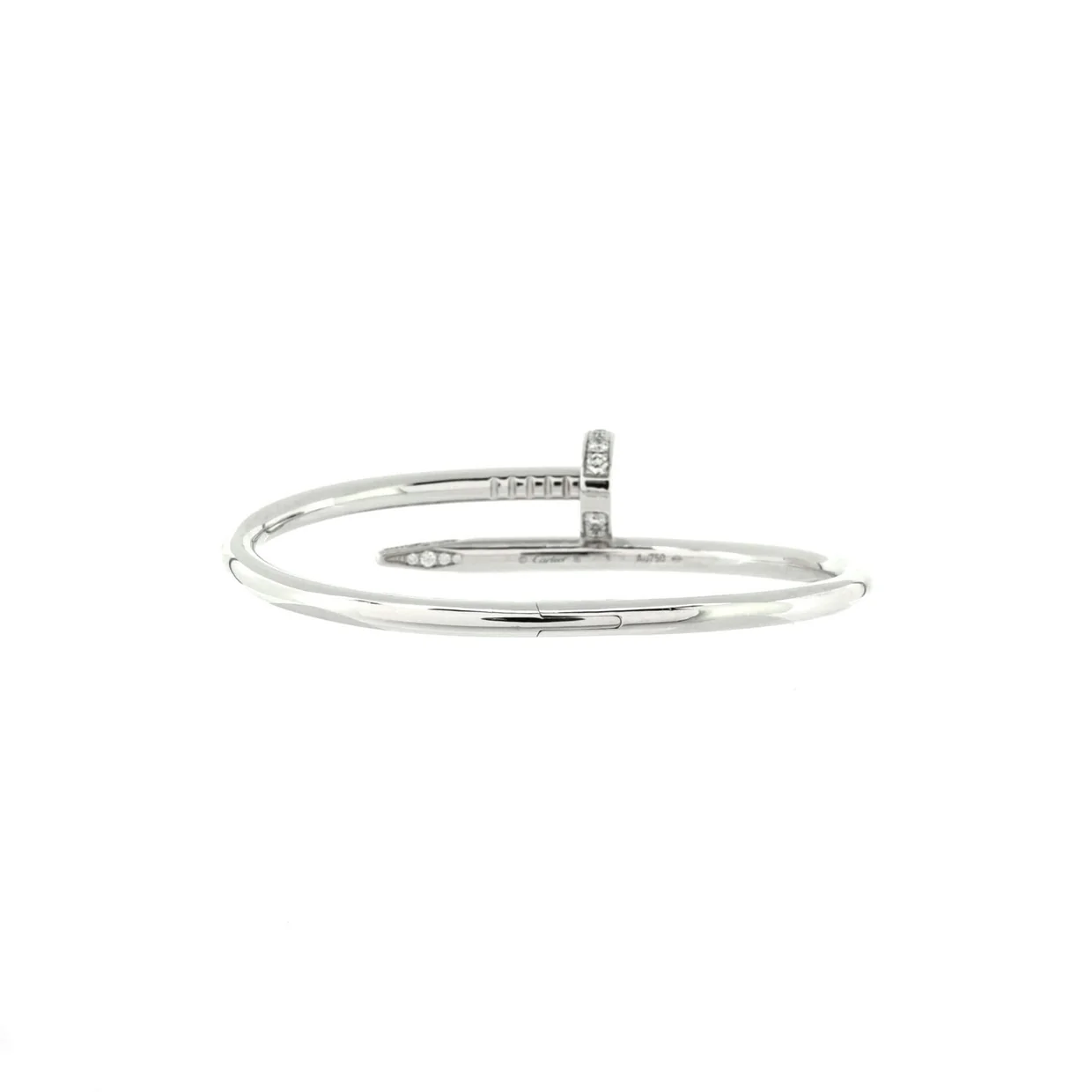 Juste un Clou Bracelet 18K White Gold with Diamonds Classic - Deep Luxury