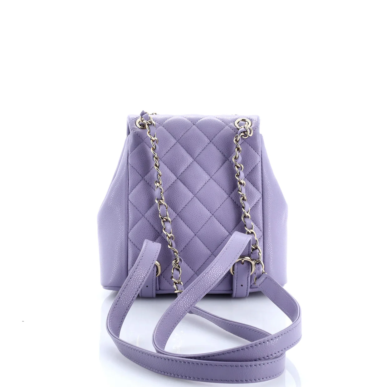 Duma Pockets Drawstring Backpack Quilted Caviar Mini - Deep Luxury