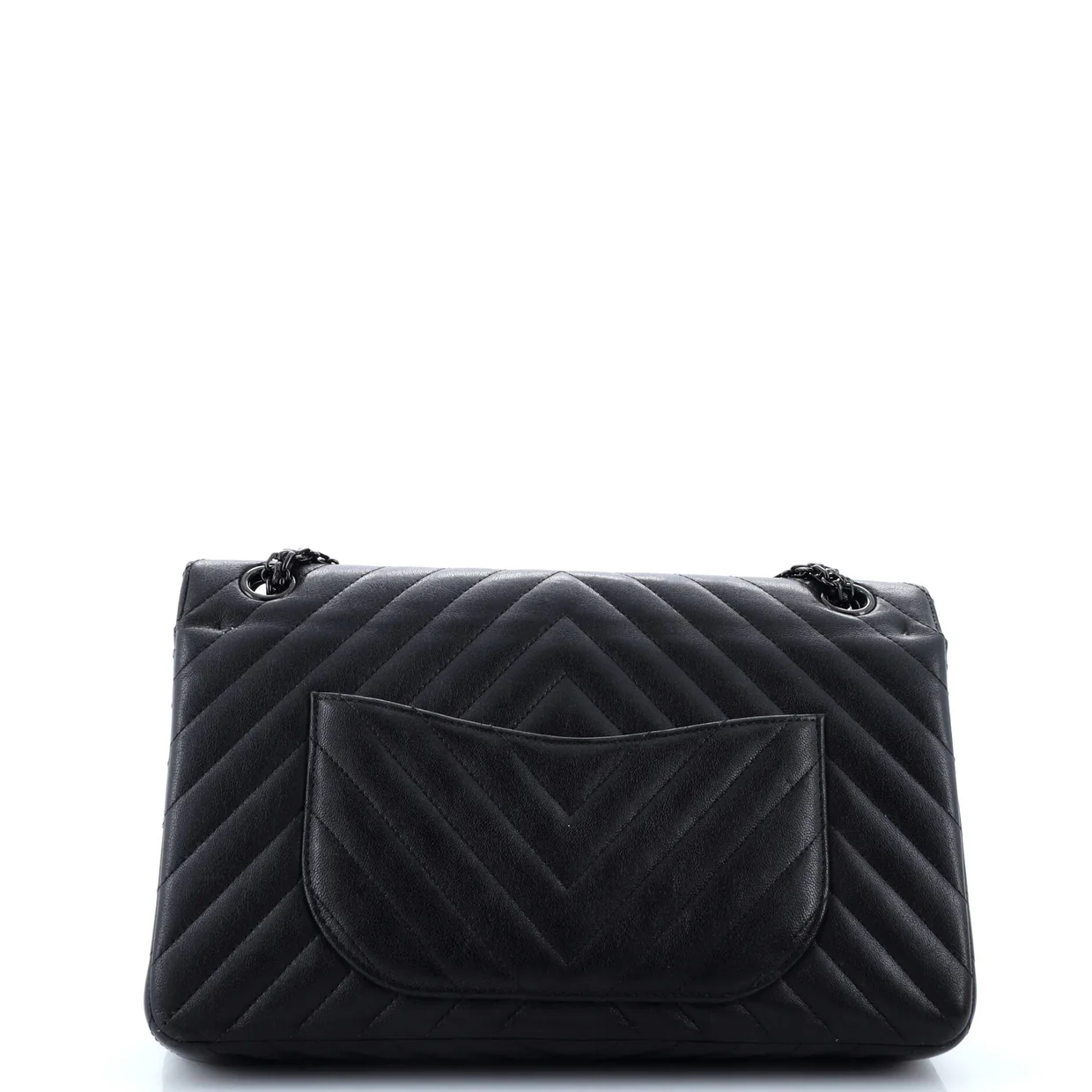 So Black Reissue 2.55 Flap Bag Chevron Sheepskin 226 - Deep Luxury
