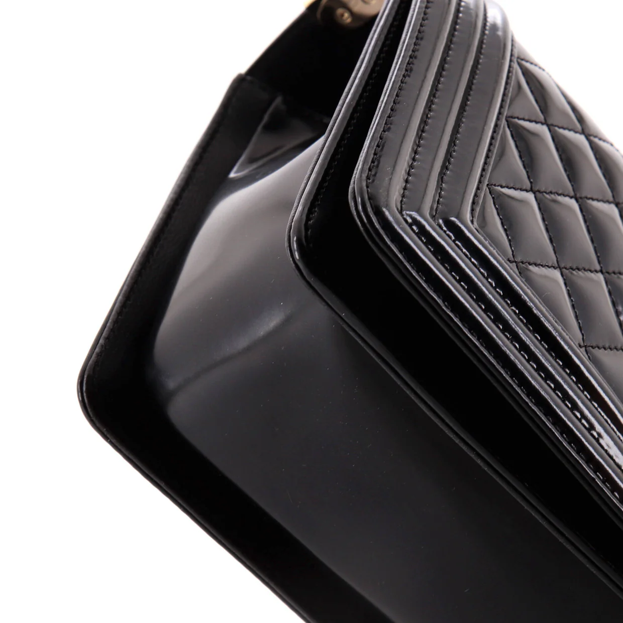 Boy Flap Bag Quilted Glazed Calfskin Old Medium - Deep Luxury